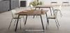 Tavolo meeting Ufficiostile® da 120 x 122,5 x 73 cm con piano rettangolare in pannelli di particelle legnose Classe E1 spessore 25 mm, rivestimento melaminico antigraffio e antiriflesso, bordi in ABS 2 mm, struttura a cavalletto inclinata in acciaio tubolare 70 x 30 mm verniciato a polveri epossidiche e travi sottopiano in acciaio 30 x 30 mm.