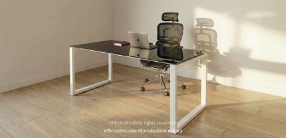 Picture of Ring desk 140 cm glass top