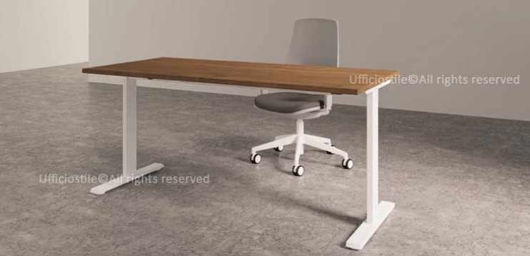 Immagine di Scrivania ufficio struttura a "T" cm.120x80