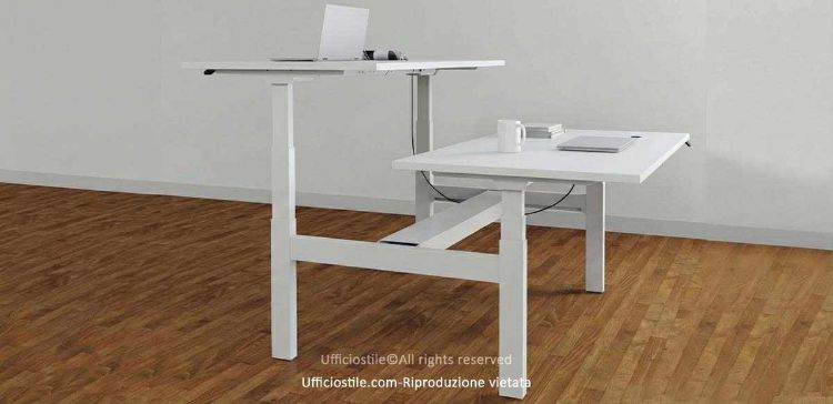 Immagine di Bench 02 postazioni cm. 140x 160 - elevabile in altezza