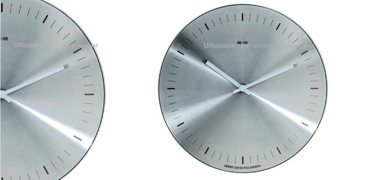 Immagine di Orologio parete acciaio inox