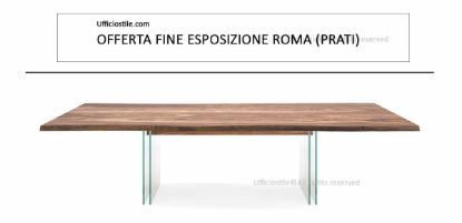 Immagine di Tavolo design con base in vetro FINE EXPO