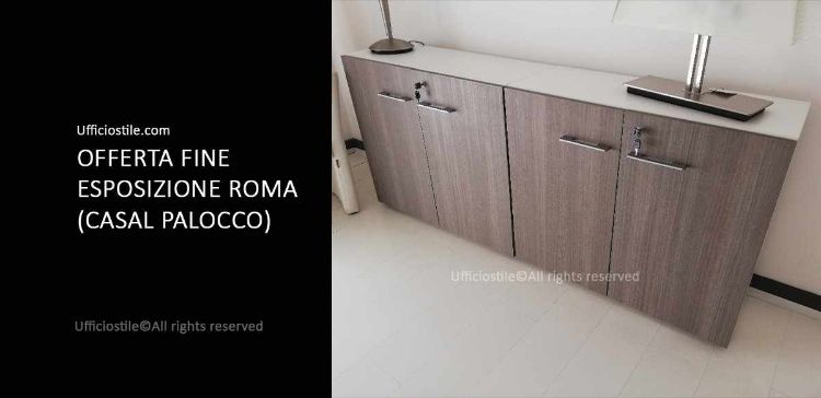Immagine di Mobile basso cm.180 bicolore FINE EXPO