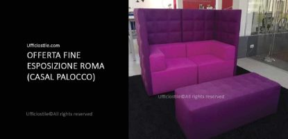 Immagine di Divano modulare con pouf rettangolare FINE EXPO