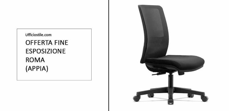 Immagine di Poltrona ergonomica Nera Fine Noleggio