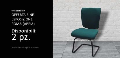 Immagine di Sedia cantilever verde FINE EXPO