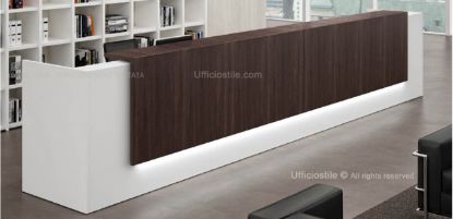 Immagine di Bancone ufficio led lineare cm. 485