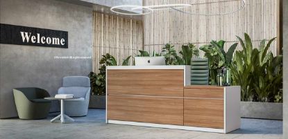 Immagine di Reception con piano di lavoro