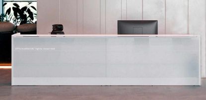 Immagine di Bancone reception in vetro