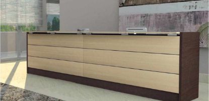 Immagine di Bancone ufficio in laminato