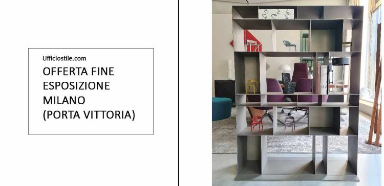 Immagine di Libreria h. 100 in acciaio Fine Expo