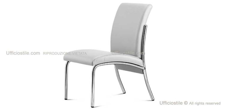 Poltrona attesa ufficio Gala imbottita con resina poliuretanica espansa ad alta densità, rivestimento in cotone e poliestere, telaio cromato a sezione cilindrica e design compatto per reception, sale d’attesa e ambienti professionali.