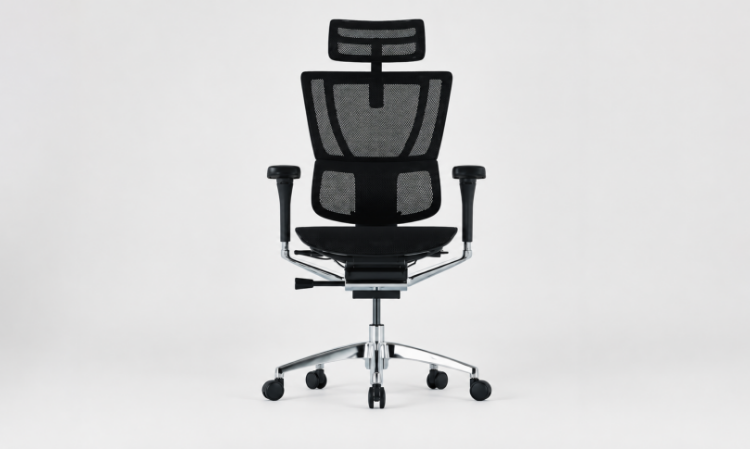 Poltrona ufficio ergonomica MIGREEN con braccioli regolabili 5D, sedile e schienale in mesh a rilascio di pressione differenziata, sostegno lombare Up-Down regolabile in 6 posizioni, meccanismo sincronizzabile bloccabile in 4 posizioni e regolazione della profondità del sedile.