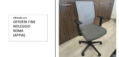 Immagine di Poltrona ufficio operativa tessuto grigio