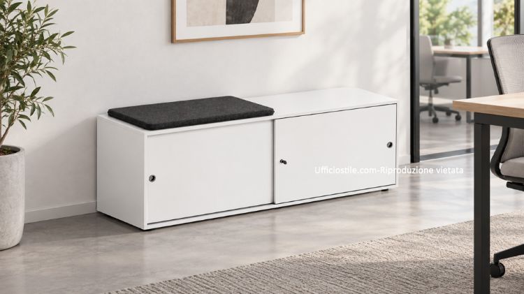 Picture of Storage cabinet with sliding doors 58h cm