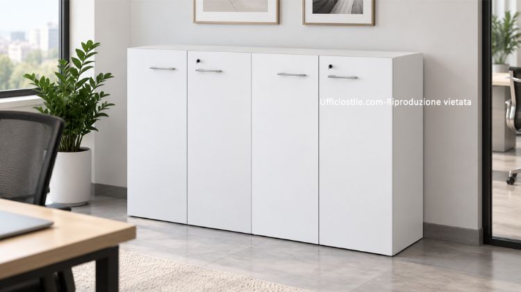 Picture of Medium Office Bookcase with 4 Doors