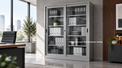 Immagine di Armadio ante scorrevoli vetro  cm, 150 x 45 x 200(H.)
