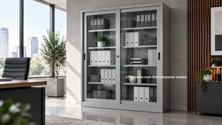 Immagine di Armadio ante scorrevoli vetro  cm, 150 x 45 x 200(H.)