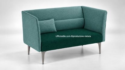 Picture of Two-Tone 2-Seater Waiting Sofa