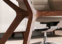Linea DR struttura in legno massiccio di noce