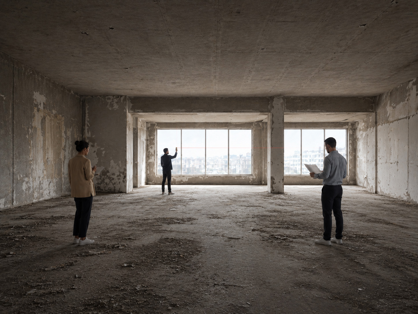 Rilievo tecnico e space planning per ristrutturazione uffici